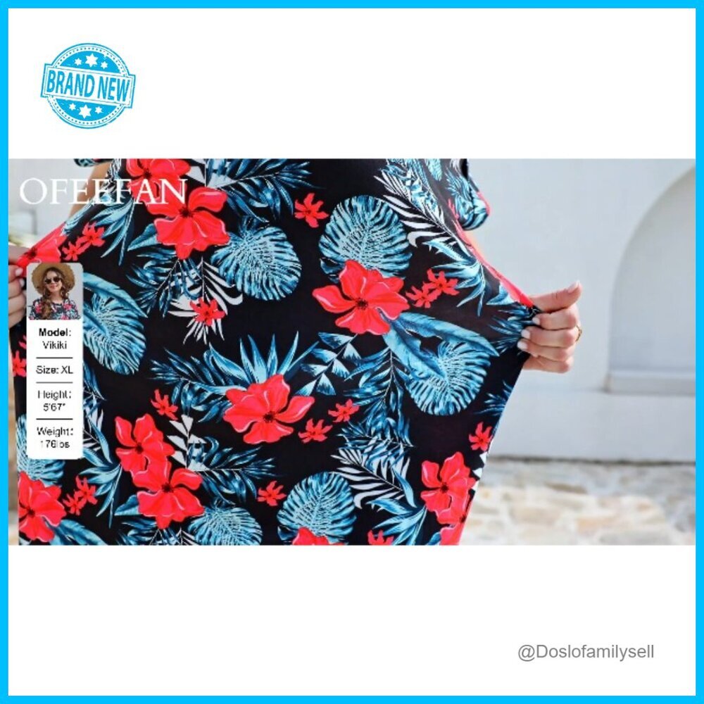 Casual Maxi Dress Short Sleeve T-Shirt Style with Pockets Travel Outfit - Picture 6 of 7
